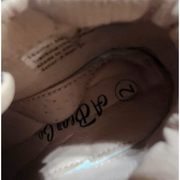 A Bear Co Toddler Size 2 Spider Web High Top Sneakers Leather Black Goth Punk - Picture 16 of 16